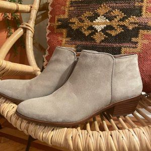 Sam Edelman Petty Suede Ankle Zip Up Booties